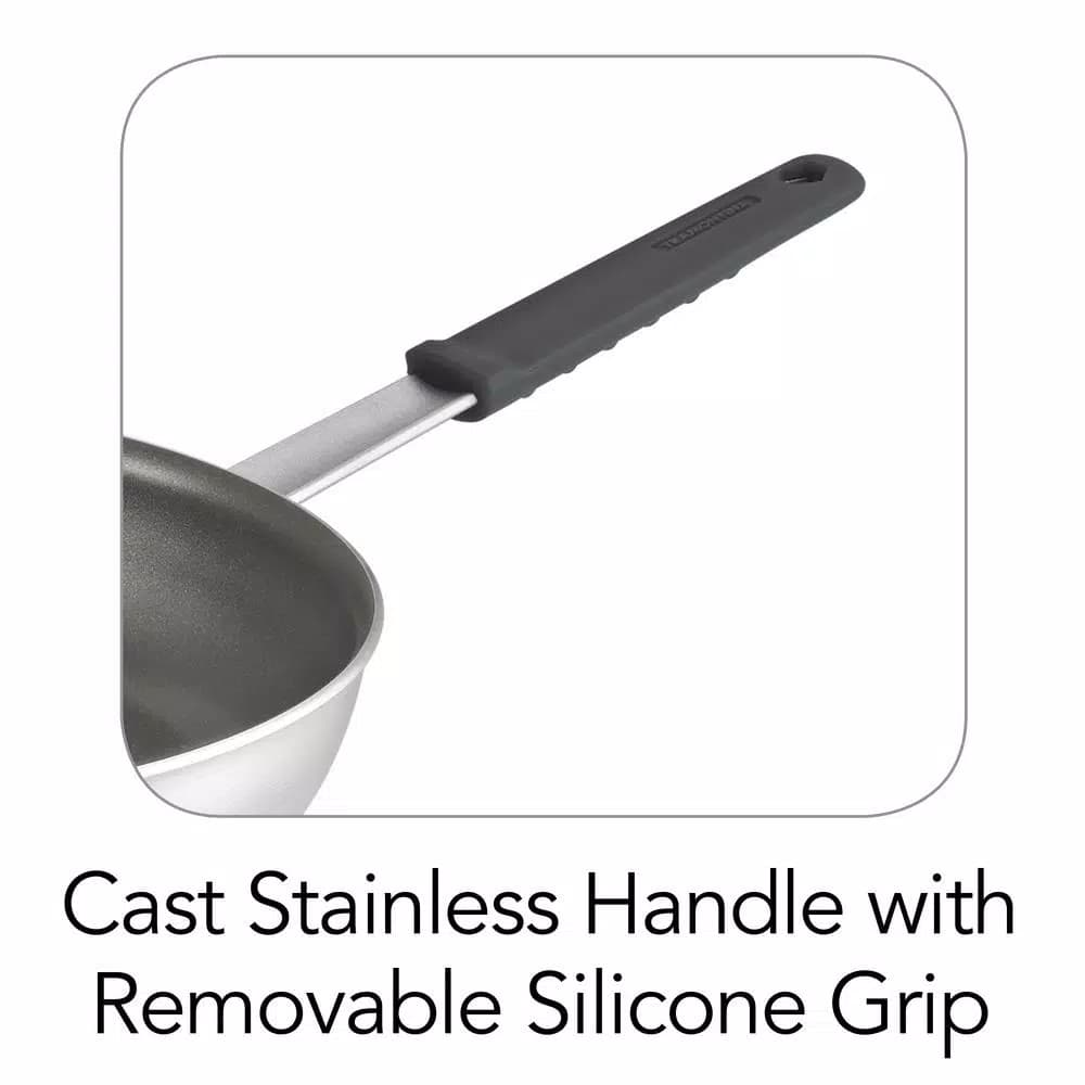 Tramontina Professional Fusion 14 in. Aluminum Nonstick Frying Pan, Satin Silver