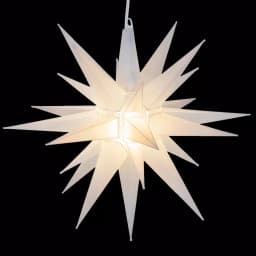 Kringle Traditions 14 in. Illuminated LED Clear Frosted Moravian Star Holiday Decoration thumbnail 1