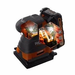 RIDGID 18V OCTANE Cordless Brushless 3-Speed 1/4 Sheet Sander Kit with 2.0 Ah Battery and Charger thumbnail 8