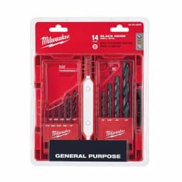 Milwaukee Black Oxide Twist Drill Bit Set, 14-Piece thumbnail 6