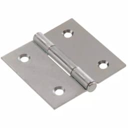 Hardware Essentials 2 in. Zinc Plated Steel Broad Door Hinge with Removable Pin, 5-Pack thumbnail 1