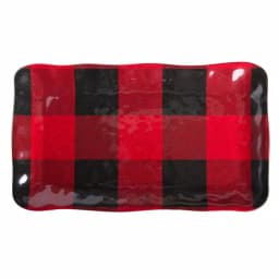 Tag Buffalo Red and Black Melamine Serving Platter, 1-Piece thumbnail 1
