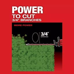 Milwaukee M18 FUEL 24 in. 18V Cordless Brushless Hedge Trimmer Kit with 8.0 Ah Battery and Rapid Charger thumbnail 5