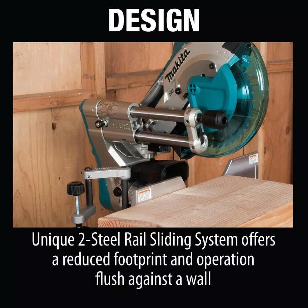 Makita 18V X2 LXT Brushless 7-1/4" Circular Saw & Miter Saw Combo Kit with 2 5.0 Ah Batteries