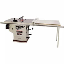 JET 10 in. Deluxe XACTA Table Saw, 3 HP, 50 in. Fence, Cast Iron Wings, 230V thumbnail 1