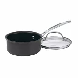 Cuisinart Chef's Classic 1 Qt. Hard-Anodized Nonstick Saute Pan with Glass Lid, Black thumbnail 1
