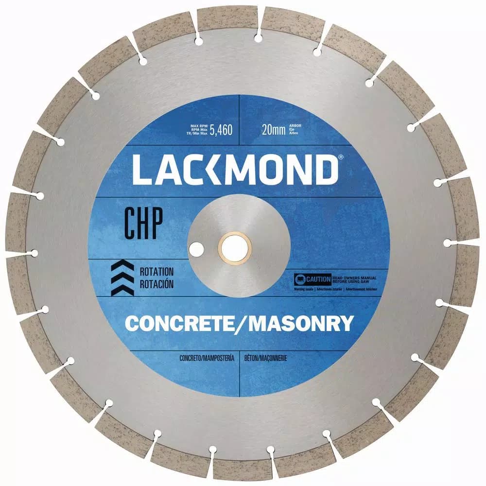 Lackmond CHP Series 12 in. Segmented Diamond Blade for Cured Concrete and Masonry