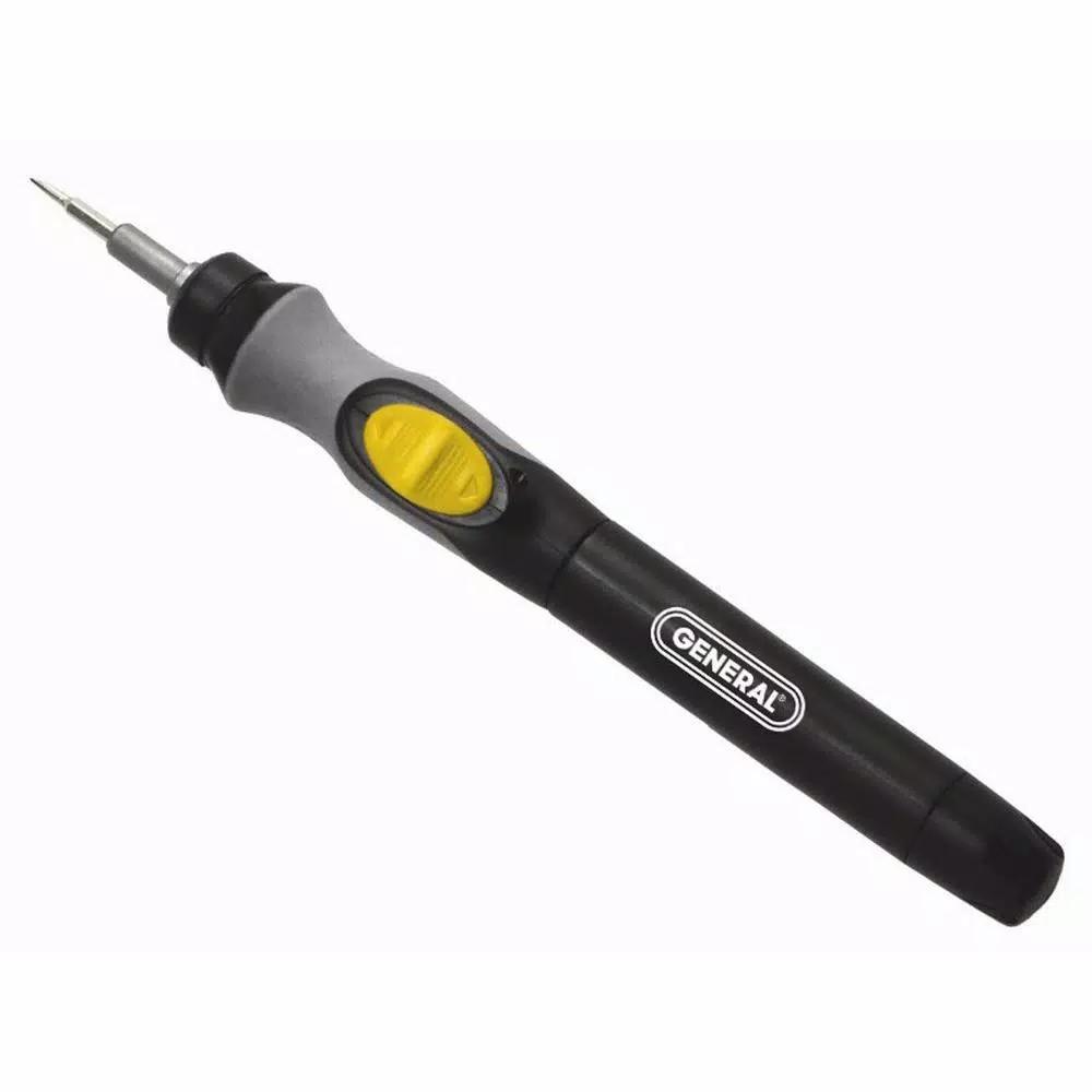 General Tools Ultratech Power Precision Screwdriver, Battery Operated, 100+ RPM with 6 Interchangeable Bits