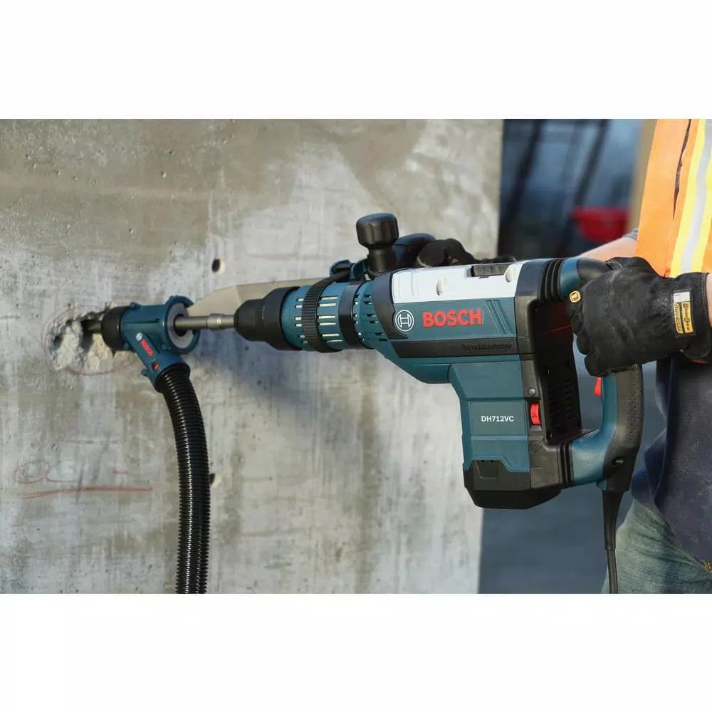 Bosch RH540M 12 Amp SDS-Max Corded Variable Speed Rotary Hammer Drill with HDC300 Dust Attachment