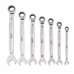 Milwaukee 7-Piece Metric Ratcheting Combination Wrench Set thumbnail 12