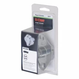 CURT 4-Way Round Female Connector Socket, Vehicle Side Trailer Wiring Kit thumbnail 5