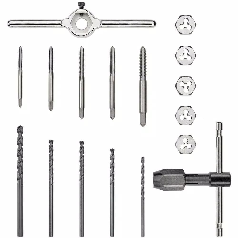 DEWALT DW1451 17-Piece Fractional Tap and Die Set with Drill Bits
