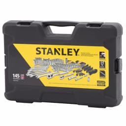 Stanley 145-Piece Mechanics Tool Set with 1/4 in. and 3/8 in. Drive Ratchets thumbnail 5
