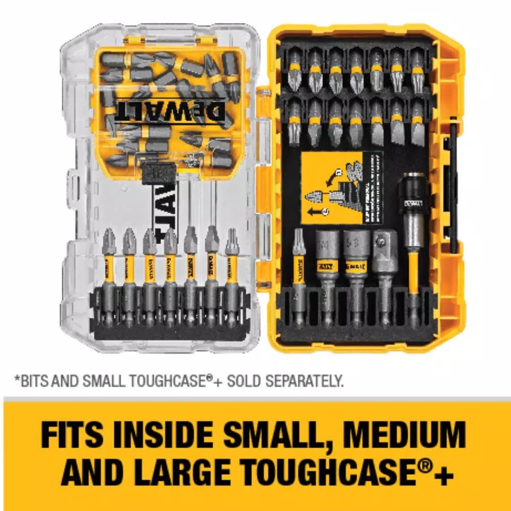 DEWALT MAX IMPACT 2.5 in. #2 Square Bits, 15-Piece Set with Storage Case