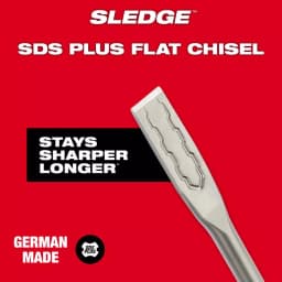 Milwaukee SDS-Plus SLEDGE 3/4 in. x 10 in. Flat Chisel, High-Grade Forged Steel thumbnail 4