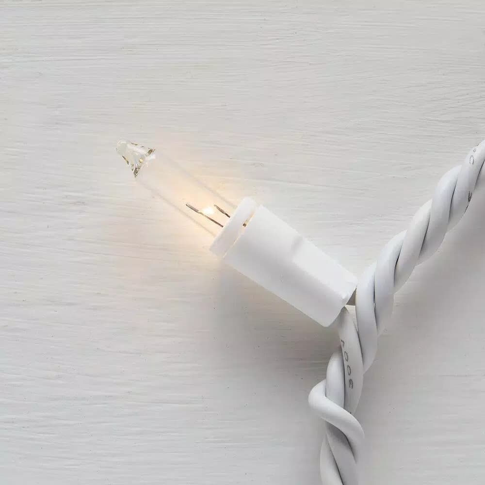 Home Accents Holiday 150-Light Clear Mini String Lights with White Wire