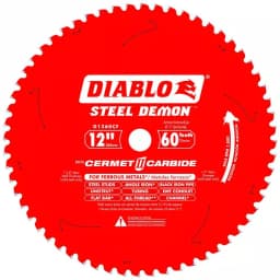 Diablo Steel Demon Cermet II 12 in. 60-Tooth Carbide Circular Saw Blade for Metal & Stainless Steel thumbnail 1