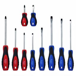 Best Value 10-Piece Chrome Vanadium Steel Screwdriver Set with Magnetic Tips, Phillips and Slotted thumbnail 1