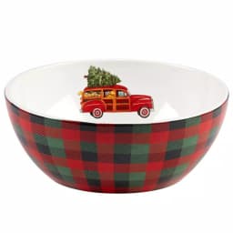 Certified International Home For Christmas Serving Bowl - Susan Winget Earthenware thumbnail 1