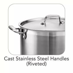 Tramontina Gourmet 16 qt. Stainless Steel Stock Pot with Lid thumbnail 3