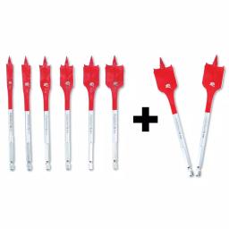 Diablo SPEEDemon High Speed Steel Spade Bit Set, 8-Piece (6-Piece Set + 2 Bonus Bits) thumbnail 1