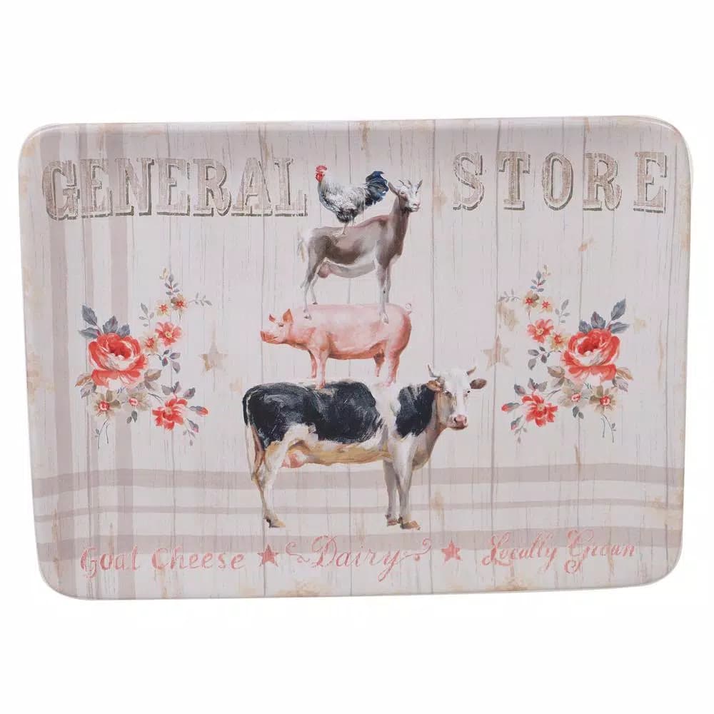 Certified International Farmhouse Earthenware Rectangular Platter, 16 x 12 in.