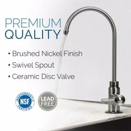 Olympia Water Systems 5-Stage Under-Sink Reverse Osmosis Water Filtration System with 50 GPD Membrane & Brushed Nickel Faucet thumbnail 4