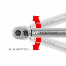 TEKTON 1/4 in. Drive Dual-Direction Click Torque Wrench, 10-150 in./lb. thumbnail 6