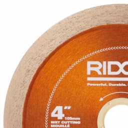 RIDGID 4 in. Glass Tile Diamond Saw Blade with 7/8 in., 5/8 in., and 20mm Adapters thumbnail 3
