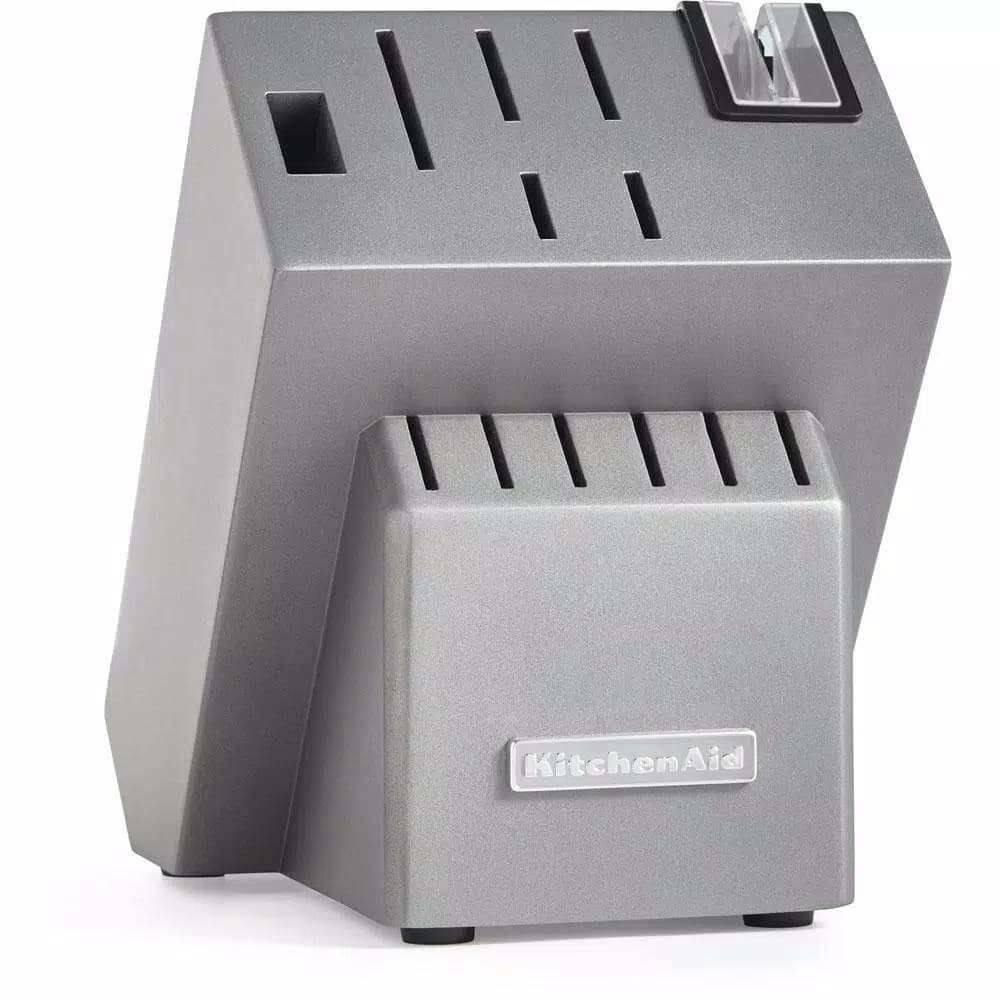 KitchenAid 14-Piece German Stainless Steel Knife Set with Triple Rivet Handles and Wood Block
