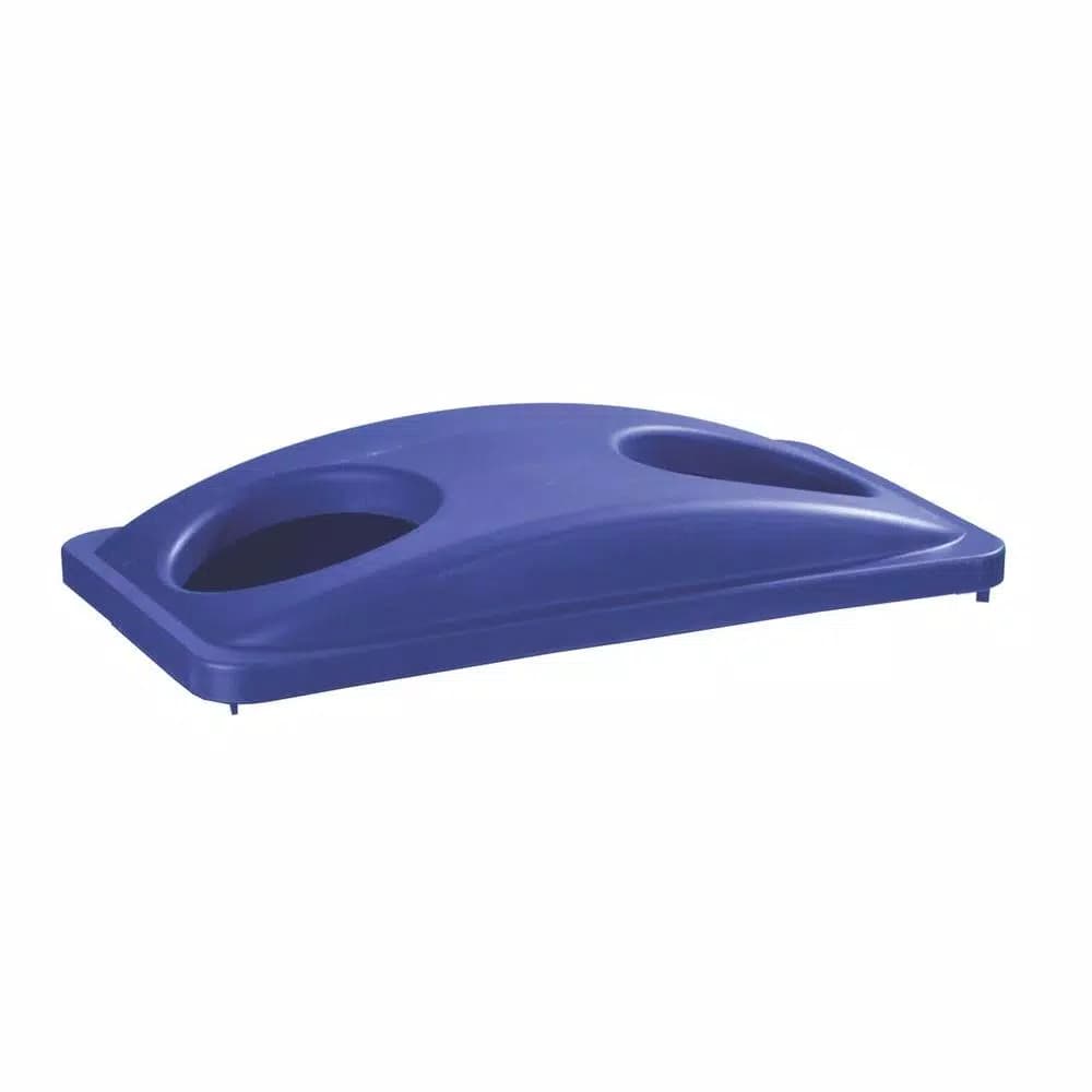 Carlisle TrimLine Blue Recycling Lid for 15 and 23 Gal. Cans and Bottles (4-Pack)