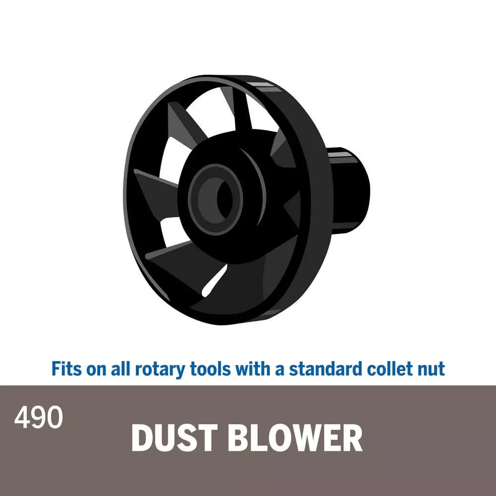 Dremel Dermal 490 Rotary Tool Dust Blower Attachment for Sanding, Engraving, and Carving