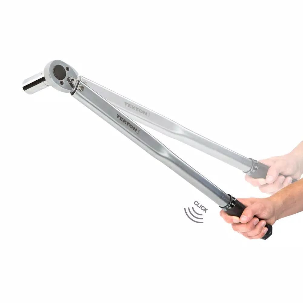 TEKTON 1/2 in. Drive Click Torque Wrench, 25-250 ft./lb.