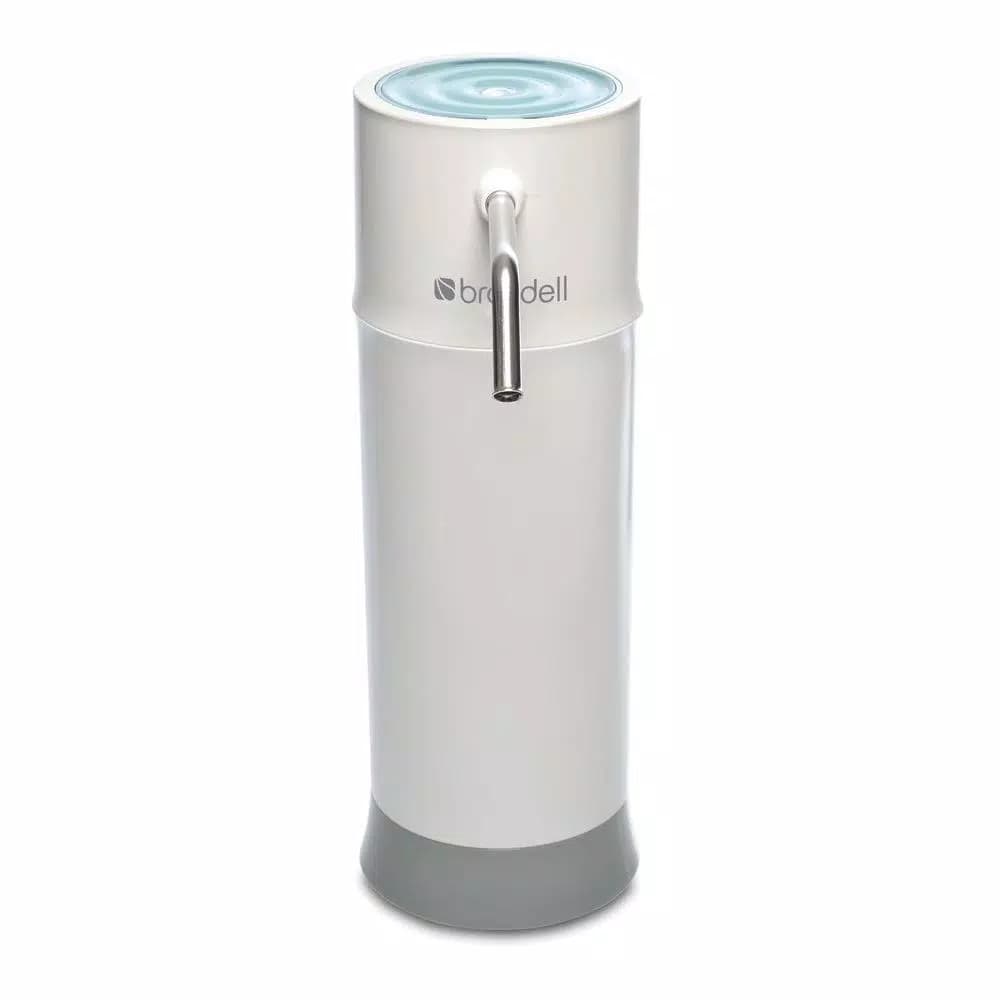 Brondell H2O+ Pearl Countertop Water Filtration System, Carbon Block Filter, White