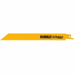 DEWALT 8 in. Bi-Metal Reciprocating Saw Blades, 10/14 TPI, Straight Back, 5-Pack thumbnail 4