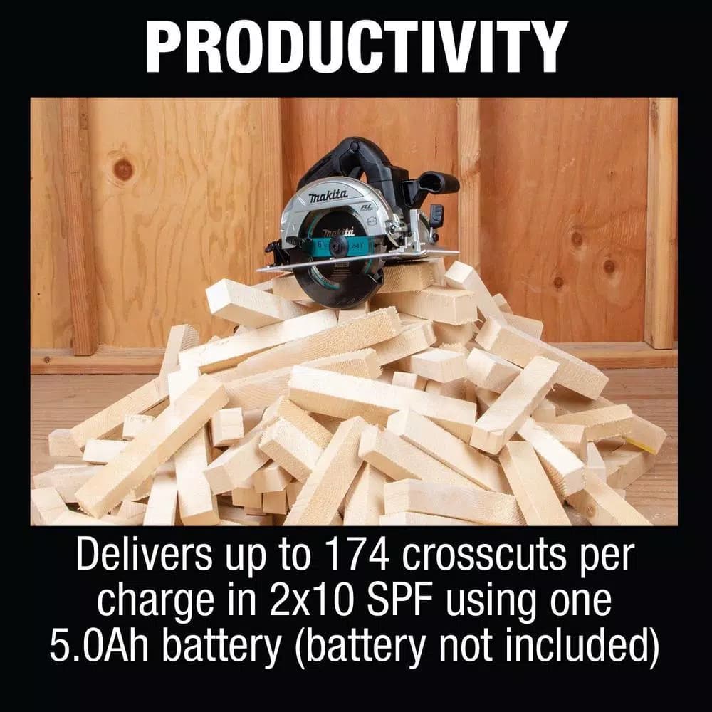 Makita 18V LXT Sub-Compact Brushless 6-1/2 in. Cordless Circular Saw (Tool Only)