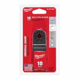 Milwaukee 1-5/8 in. Bi-Metal Flush Cut Oscillating Multi-Tool Blades for Wood and Metal, 10-Pack thumbnail 1