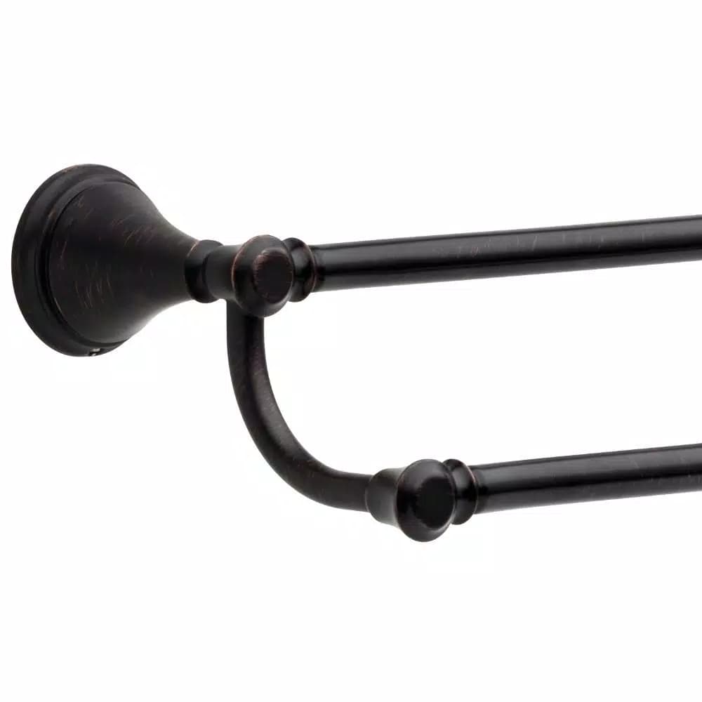 Delta Cassidy 24 in. Double Towel Bar in Venetian Bronze