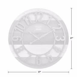 FirsTime and Co. 27 in. Shabby Planks Wall Clock, Rustic Wood Design thumbnail 4