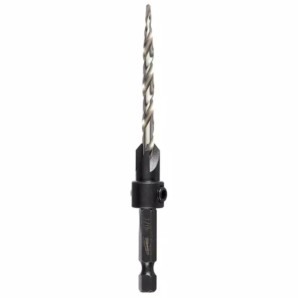 Milwaukee #10 Countersink 3/16 in. High Speed Steel Drill Bit with 1/4 in. Hex Shank