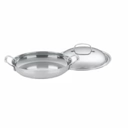 Cuisinart Chef's Classic 12 in. Stainless Steel Frying Pan with Flavor Lock Lid thumbnail 1