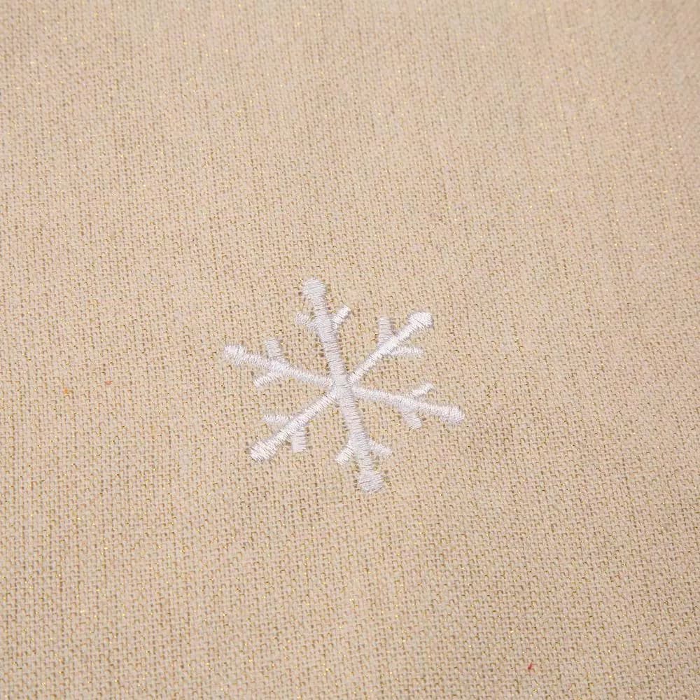 Glitzhome 48 in. Red Truck Embroidered Fabric Christmas Tree Skirt