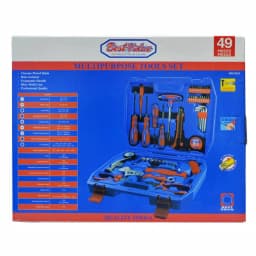 Best Value 49-Piece Homeowners Tool Kit Set with Blow Mold Case and Chrome Plated Finish thumbnail 7