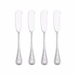 Towle Living Towle Palm Breeze 18/0 Stainless Steel Butter Spreaders, Set of 4 thumbnail 1