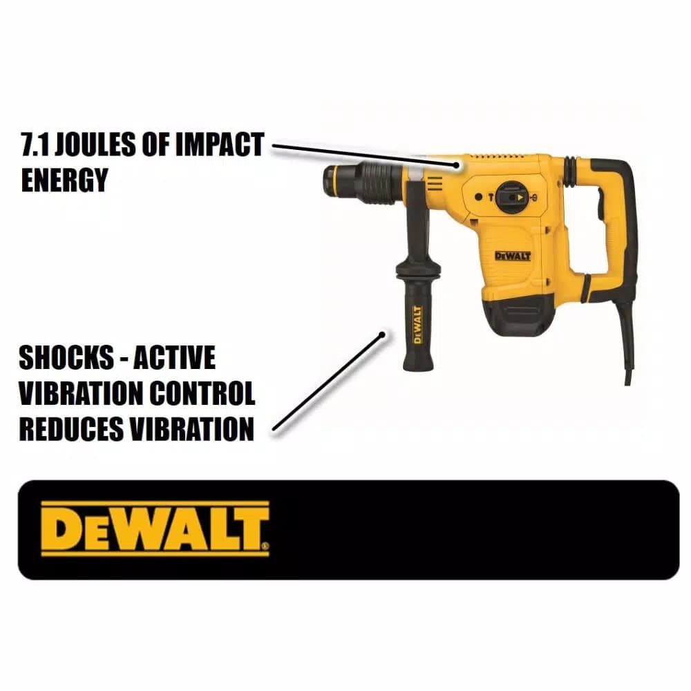 DEWALT 10.5 Amp SDS-Max Corded Rotary Hammer Demolition Chipping Hammer with Case