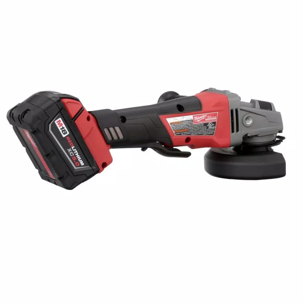 Milwaukee M18 FUEL 4-1/2" / 5" Cordless Angle Grinder Kit with (2) 5.0 Ah Batteries & Charger