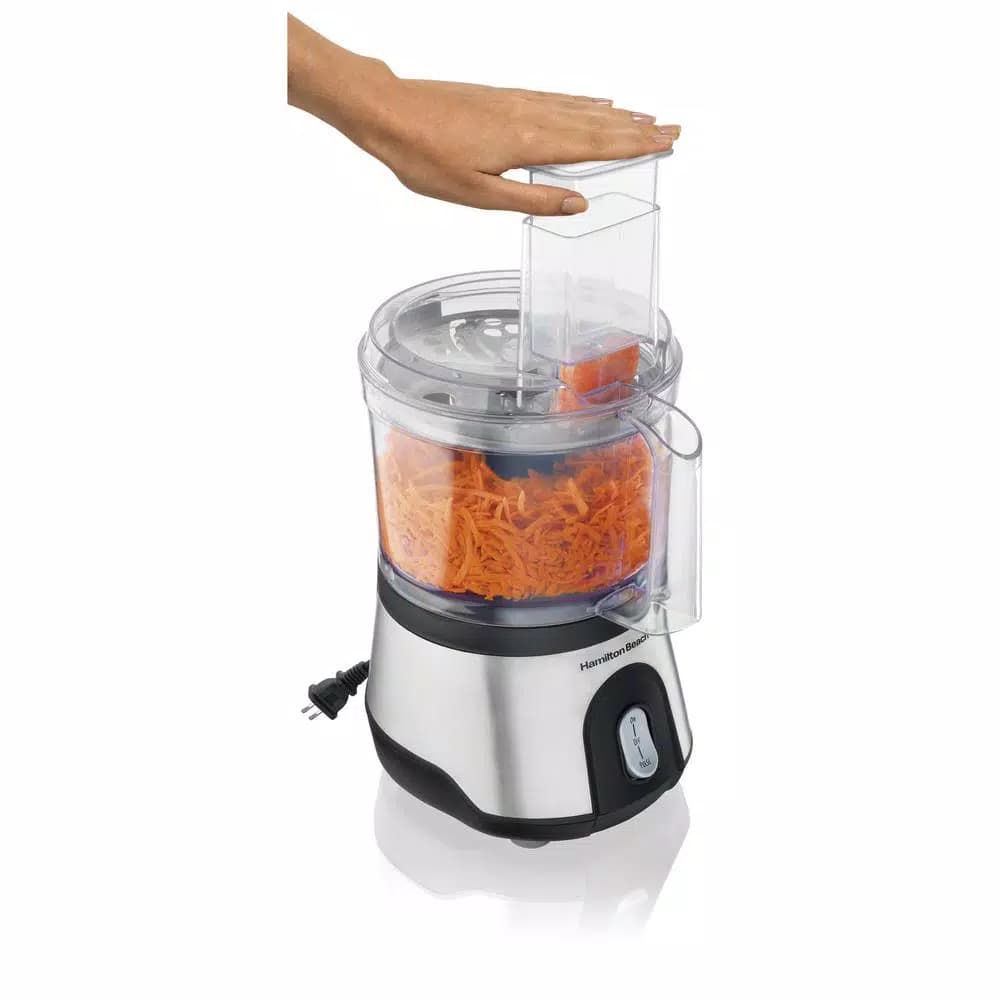 Hamilton Beach 10-Cup 2-Speed Stainless Steel Food Processor with Pulse Control, 500W