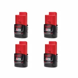 Milwaukee M12 REDLITHIUM 3.0 Ah Compact Lithium-Ion Battery Pack, 4-Pack thumbnail 1