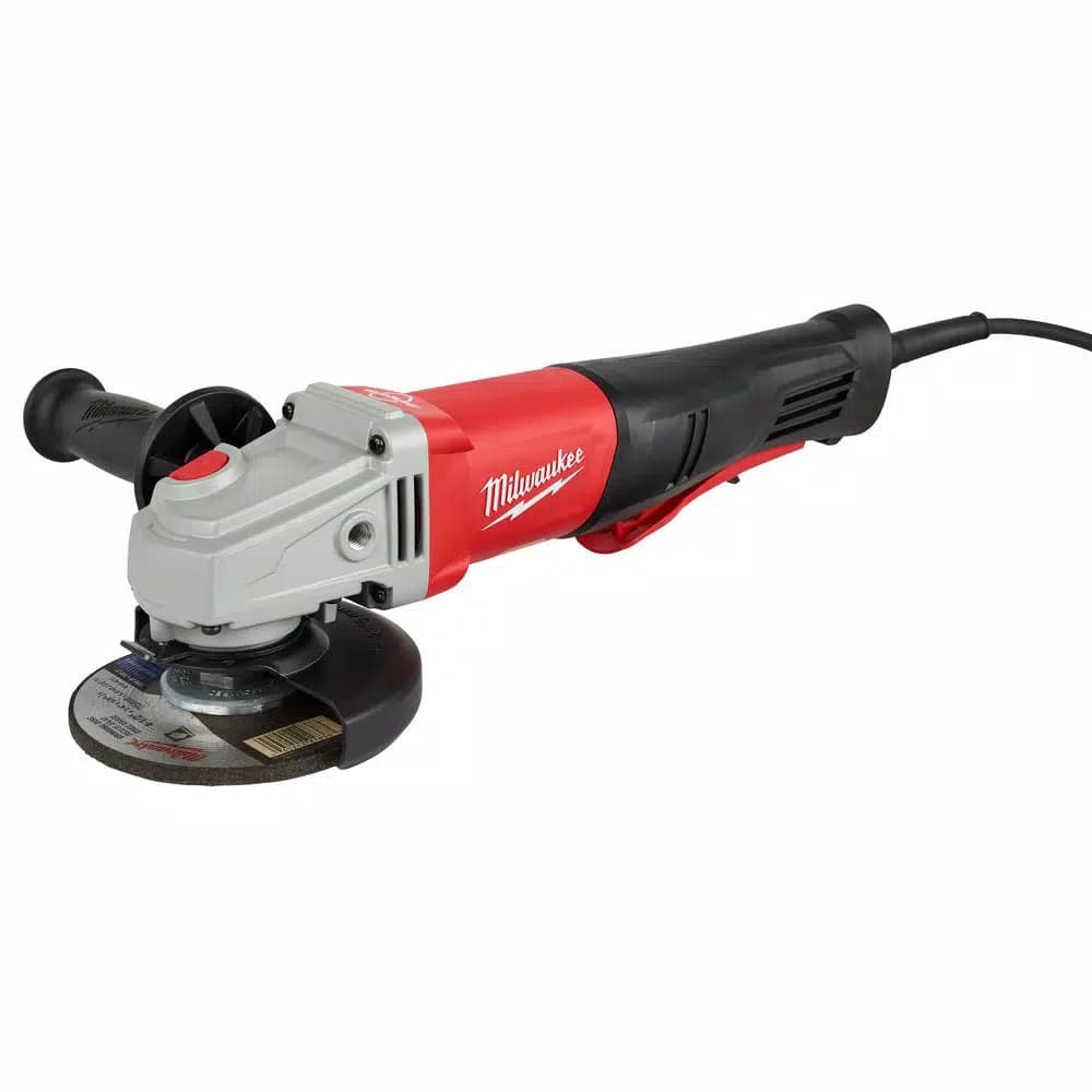 Milwaukee 11 Amp 4-1/2 in. or 5 in. Braking Small Angle Grinder, Paddle Switch, No-Lock