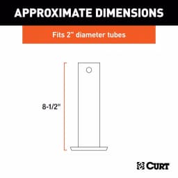 CURT Pin-On Jack Foot for 2" Tube, 2,000 lbs. Capacity, 8-1/2" Height thumbnail 5